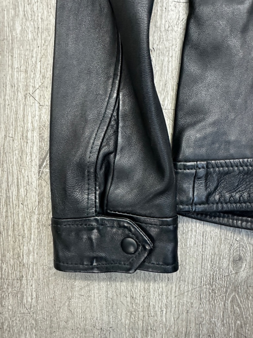 All Saints Black Leather Bomber Jacket LUCK LEATHER JACKET - Picture 15 of 15